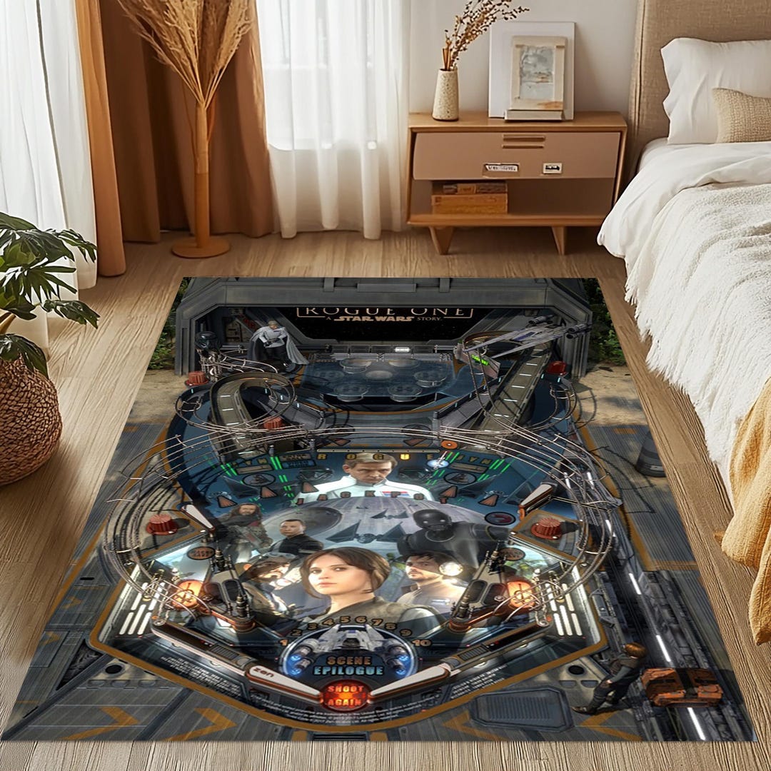 Pinball Rug,starwars Pinball Playfield Rugs, Pinball Game Room Rug,kids ...