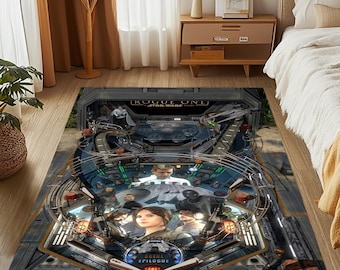 Star Wars Pinball Playfield Rug: Game Room Decor