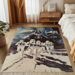 Star Wars Rug: 3D Digital Print, Non-Slip Cotton Base