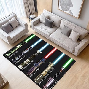 Star Wars Lightsaber Rug: Patterned Home Decor