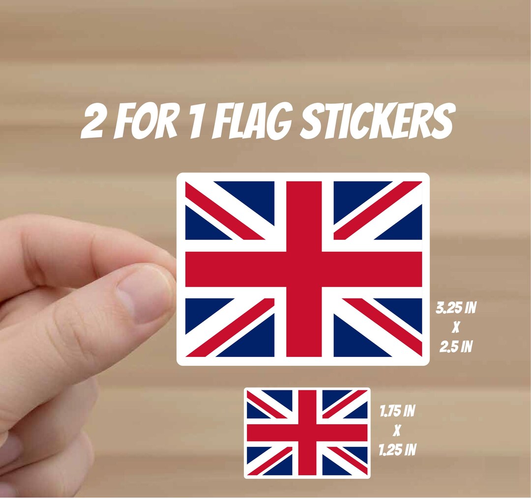 United Kingdom of Great Britain Flag Stickers | 2-piece Decal Set ...