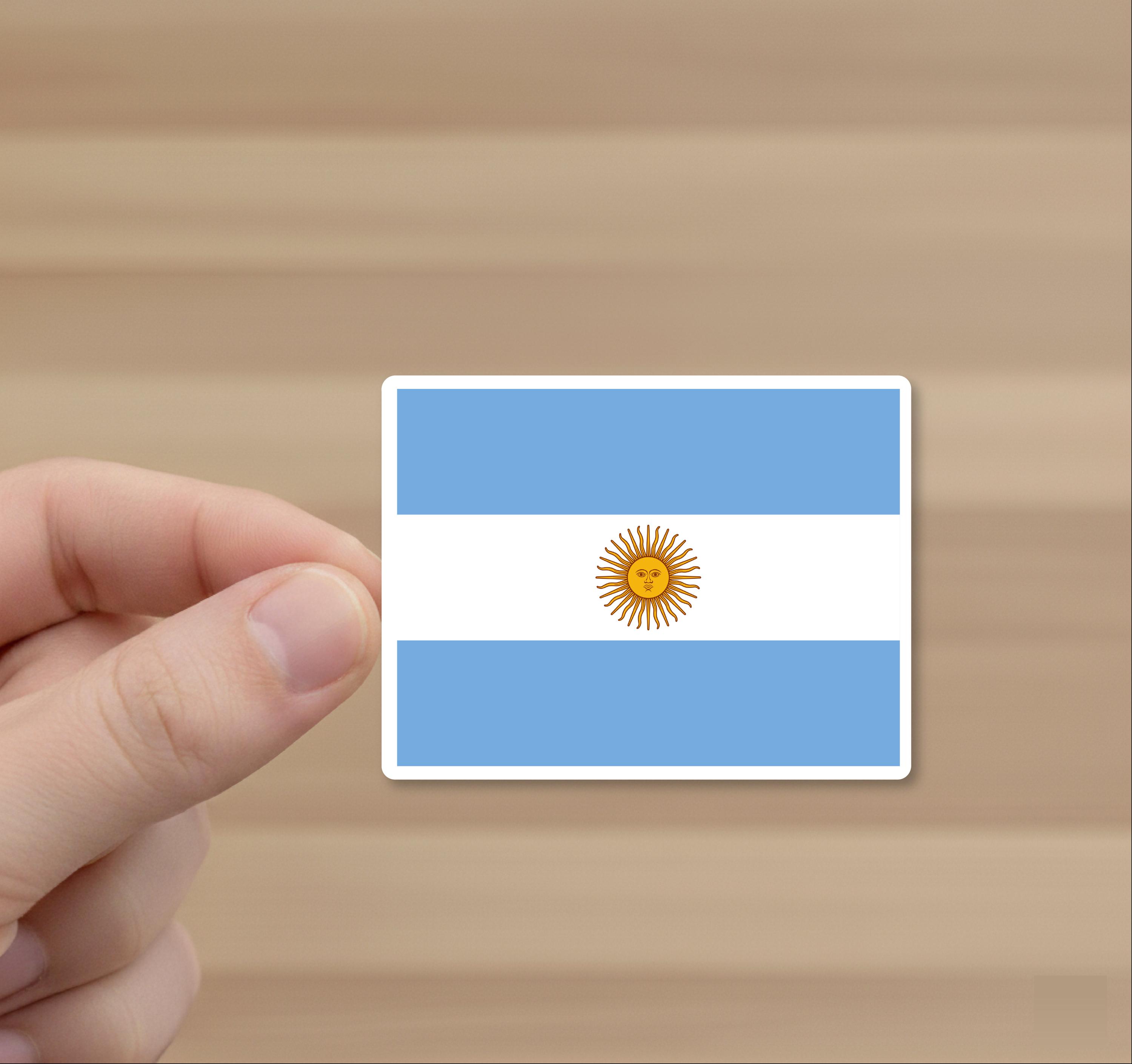 24 Stück Argentinien-Flaggen Aufkleber – 50 X 30 Mm, Selbstklebend – Für Büro, Schule, Dekoration