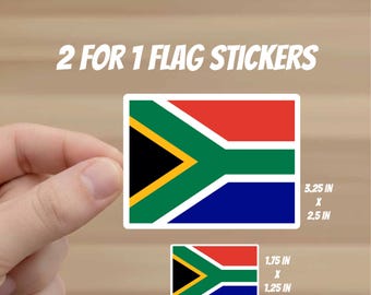 thumbnail image 2 of South Africa Flag Vinyl Decal Sticker - 5 Sizes Available, USA Made 2 of 2