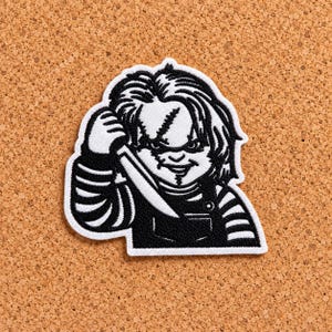 Tommy Iron On Patch | Killer Doll Iron on Patch for Hats, Jackets, Sweaters, Tote Bags, Denim and more.