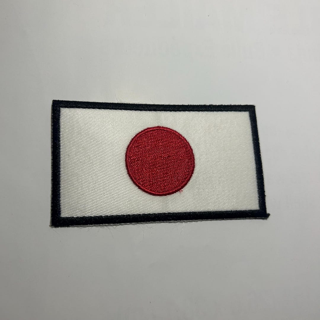 Japanese Flag Iron on Patch | Flag of Japan Heat Press Patch for Hats ...