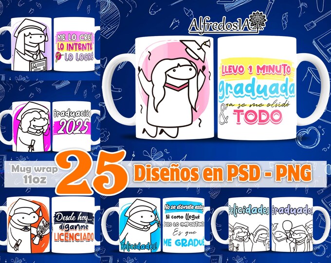 54 diseños graduacion , 54 diseños en PDF- PNG ,sublimation ,digital ...