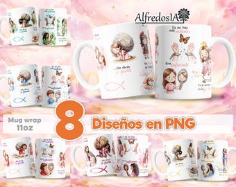 8 designs of a female fighter, 8 designs in PNG format, digital designs, designs, 11oz, Mother's Day, vintage, dad, love, mug, Jesus