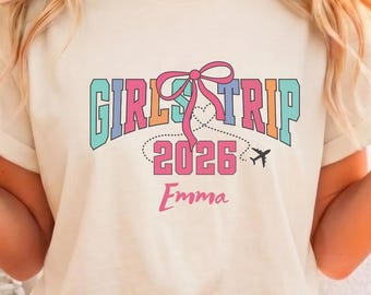 Camiseta para viaje de chicas 2026, Camisetas personalizadas para viajes de chicas, Camiseta a juego para viajes de chicas, Camiseta para fin de semana de chicas, Ropa para viajes de chicas