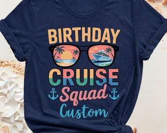 Camiseta de cumpleaños para el grupo de crucero, camisetas personalizadas para cruceros, camiseta para el grupo de cruceros, camiseta para cruceros familiares, camisetas para grupos de cruceros 2026