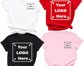 Camiseta con foto y texto personalizados, diseño personalizado, ropa con logotipo, camiseta con logotipo empresarial personalizado, camiseta personalizada para reunión familiar, camiseta con texto personalizado
