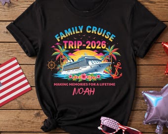Custom Cruise Squad Shirt 2026 2027, Matching Family Cruise Tees, Vintage Cruise Vacation T-shirt, Personalized Cruise Group Shirt