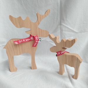 Christmas wooden elks