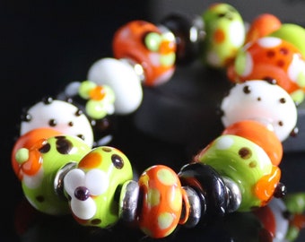 Handmade Lampwork Beads ~ Halloween