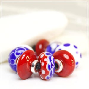 Handmade Lampwork Beads ~ Mixed Set ~ Firecracker