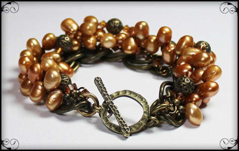 Caramel... Handmade Jewelry Bracelet Beaded Multi Strand Bali Etsy