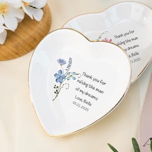 Portafedi personalizzato per la madre della sposa e dello sposo, portagioie per la suocera, regalo per la mamma, regalo per la mamma dalla sposa