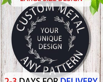 Custom Sign, Custom Metal Sign with Logo, Text Metal Sign, Your Logo Here Sign, Design Sign,Outdoor Sign,Circle Any Shape Sign,Business Logo