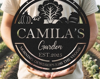 Custom Vegetable Garden Sign,Metal Vegetable Stand Sign,Vegetable Sign,Garden Decor,Metal Yard Art,Garden Metal Sign,Vegetable Garden Plaque