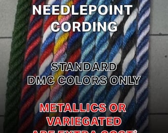 Custom Cording (Standard Threads) – Needlepoint Finishing, DIY Crafts, you choose the colors