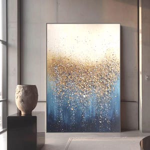 Abstrait coloré texture florale peinture à l'huile sur toile grande fleur art mural vertical décoration de salon décoration pastel empâtement contemporain