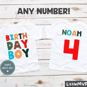 Birthday Boy Shirt - Toddler Birthday Gift - Boys Birthday Tee - Any Age Birthday Shirt - Cool Kids Birthday Shirt - Infant & Youth Shirt