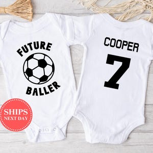 Future Baller Soccer Onesie®, Funny Soccer Onesie®, Cute Soccer Onesie®, Baby Boy Onesie®, Baby Girl Onesie®, Baby Shower Gift