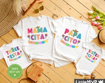 Three-Esta Birthday Shirt - Fiesta Birthday Outfit - Mexican Fiesta Party - Family Matching Shirts - Funny Mexican Shirts - 3rd Bday Party