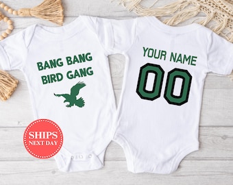 Mono de fútbol de Filadelfia®, mono de fútbol divertido®, mono de fútbol lindo®, mono de bebé niño®, mono de bebé niña®, regalo de baby shower