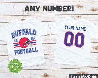 Buffalo Football Kids Shirt - Personalized Football Shirt - Custom Kids Football Shirt - Buffalo Fan Shirt