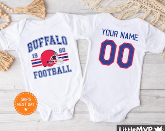 Buffalo Football Onesie® - Personalized Football Bodysuit - Cute Football Onesie® - Buffalo Baby Shower