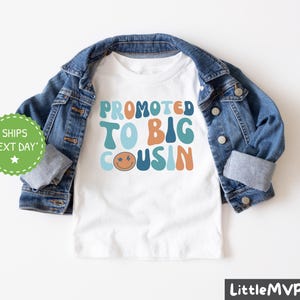 Promoted to Big Cousin Shirt - Cool Cousin Club - Cousin Baby Announcement - Cousin Pregnancy Reveal - Cousins Gift