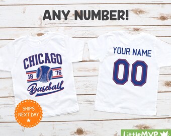 Chicago Baseball Kids Shirt - Chicago Baseball Kid - Chicago Boy - Chicago Girl - Chicago Fan Shirt