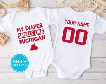 Ohio Onesie®, Ohio Personalized Football Onesie®, Ohio Baby Boy Onesie®, Ohio Baby Girl Onesie®, Ohio Baby Shower Gift
