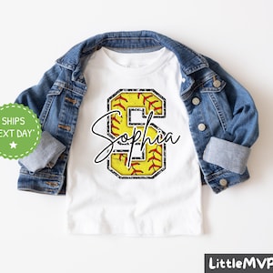 Personalized Softball Shirt - Custom Softball T-Shirt - Softball Mom Shirt - Custom Team Name Jersey - Matching Family Softball Shirt