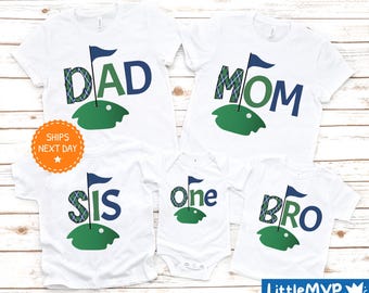 Matching Golf Family Birthday Shirts - Golf Birthday Shirt - Boys 1st Birthday Outfit - Golf Birthday Party - Golf First Birthday Shirt