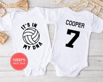 It's In My DNA Volleyball Onesie®, Funny Volleyball Onesie®, Cute Volleyball Onesie®, Baby Boy Onesie®, Baby Girl Onesie®, Baby Shower Gift