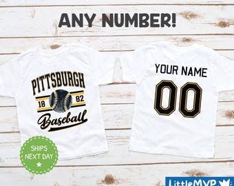 Pittsburgh Baseball Kids Shirt - Pittsburgh Baseball Kid - Pittsburgh Boy - Pittsburgh Girl - Pittsburgh Fan Shirt