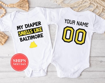 Pittsburgh Football Onesie®, Personalized Football Onesie®, Cute Football Onesie®, Baby Boy Onesie®, Baby Girl Onesie®, Baby Shower Gift