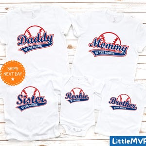 Rookie of the Year Birthday Shirt - Family Matching Baseball Birthday - 1st Birthday Boy Shirt - Baseball Party Shirt - Sports Theme Shirt