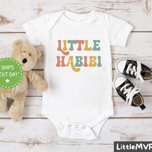 Little Habibi Baby Onesie® - Arabskie body niemowlęce - Uroczy muzułmański prezent dla dziecka - My Darling - Słodka koszulka dla dziecka - Muzułmański strój dla dziecka