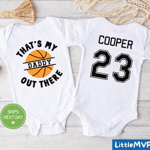 Basketball Dad Onesie®, Personalized Basketball Onesie®, Cute Basketball Onesie®, Baby Boy Onesie®, Baby Girl Onesie®, Baby Shower Gift