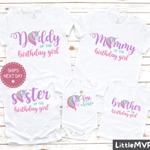 Unicorn Matching Family Birthday Shirts - Unicorn 1st Birthday Shirt - Unicorn Party - Family Unicorn Birthday Shirts - Girls 1st Birthday