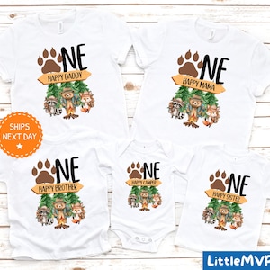 One Happy Camper Shirt - 1st Birthday Shirt - Camping 1st Birthday Outfit - Family Camping Shirt - Matching Family Tee - Custom Camper Shirt