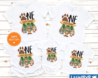 One Happy Camper Shirt - 1st Birthday Shirt - Camping 1st Birthday Outfit - Family Camping Shirt - Matching Family Tee - Custom Camper Shirt