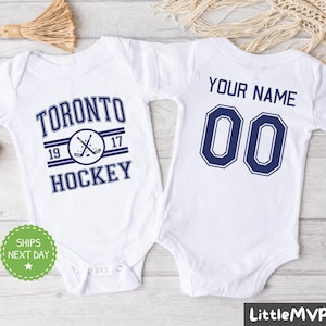 Toronto Hockey Onesie® - Personalisierter Hockey Bodysuit - Netter Hockey Onesie® - Toronto Babyparty