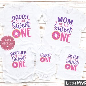 family matching ice cream birthday shirts - sweet one birthday - girls birthday shirt - first birthday girl outfit - 1st birthday party