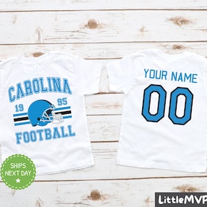 Carolina Football Kids Shirt - Personalized Football Shirt - Custom Kids Football Shirt - Carolina Fan Shirt
