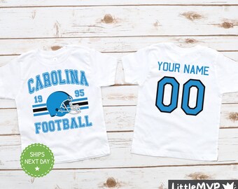 Carolina Football Kids Shirt - Personalized Football Shirt - Custom Kids Football Shirt - Carolina Fan Shirt