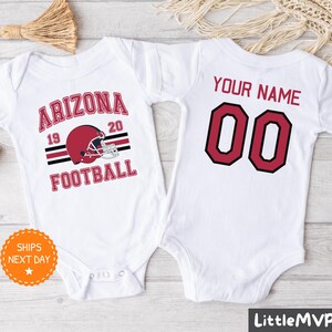 Arizona Football Onesie® - Personalized Football Bodysuit - Cute Football Onesie® - Arizona Baby Shower