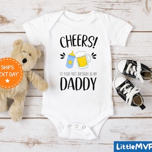 Alles Gute zum Geburtstag Papa - Baby Body 1. Geburtstag wie mein Papa - Papa Geburtstagsgeschenk - Süßer Baby Body